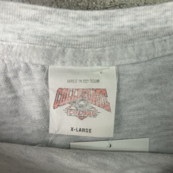 Vintage 90’s OSU Ohio State Buckeyes Gray Spell Out Tee Shirt Size XL - Picture 6 of 6